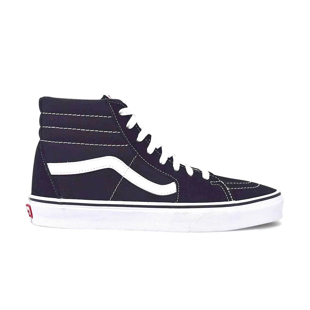 VANS Sk8-Hi Black/White Shoes - WOMENS CASUAL